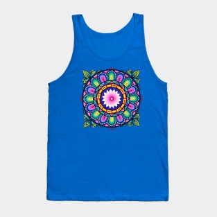 Stained Glass Window Mandala Tank Top